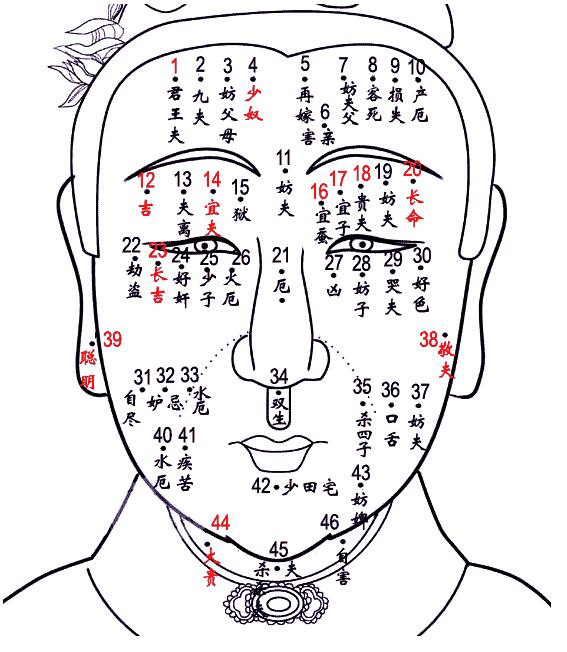 男痣相大全